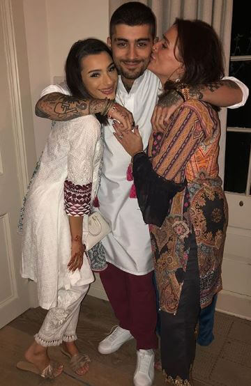 Waliyha Malik with her family.